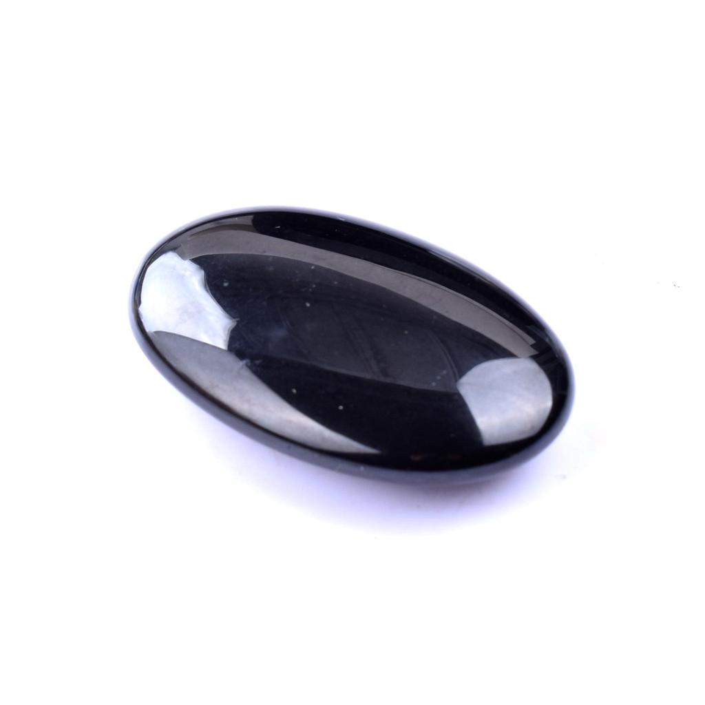 Piedra de Palma de Jabón de Cuarzo Rosa 45x30mm - Piedra de Masaje con Energía de Cristal