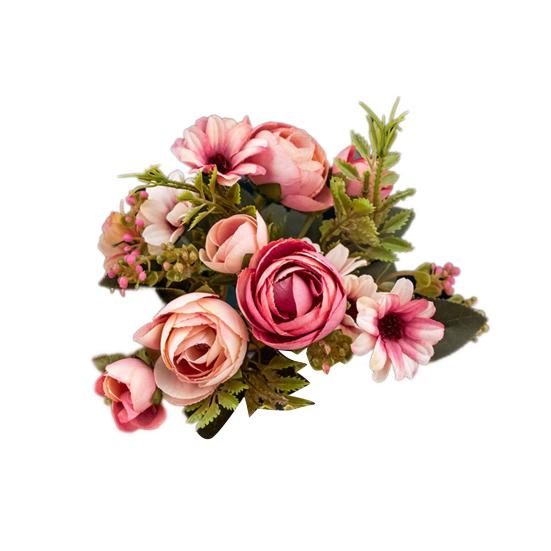 

1 ветка искусственный цветок свадьба домашний отель офис сад украшение розовый