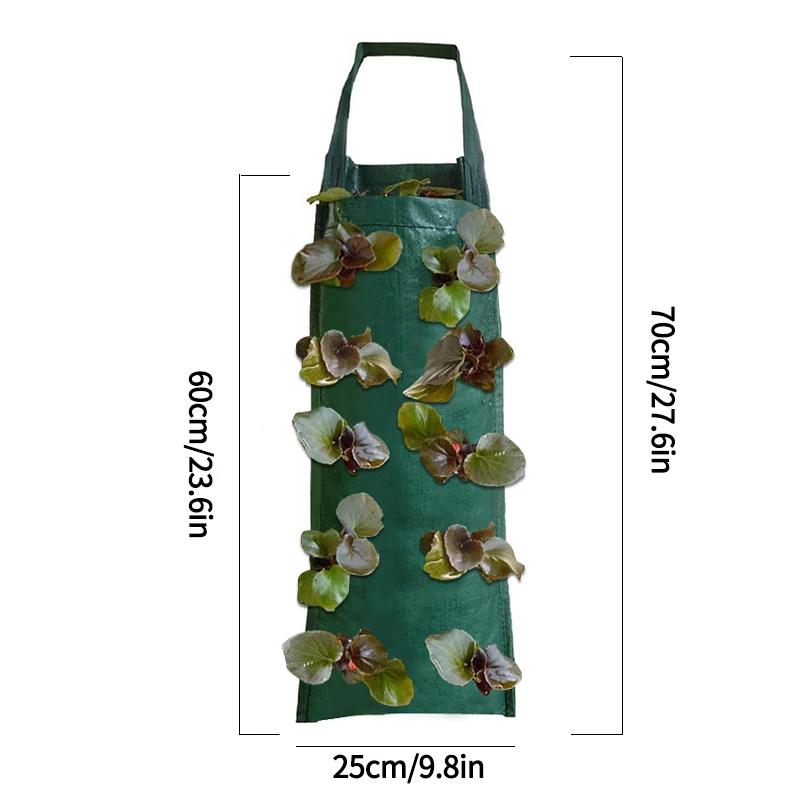 Hanging Grow Bag Strawberry Flower Planter Pots Vertical Garden Vegetable Planting Pots Indoor Outdoor Garden Accessories