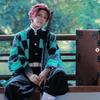 Anime Dämon Slayer Kamado Tanjirou Cosplay Kostüm Kimetsu No Yaiba Cartoon Kostüm Sutis Perücken Halloween Für Kinder Erwachsene CosParty