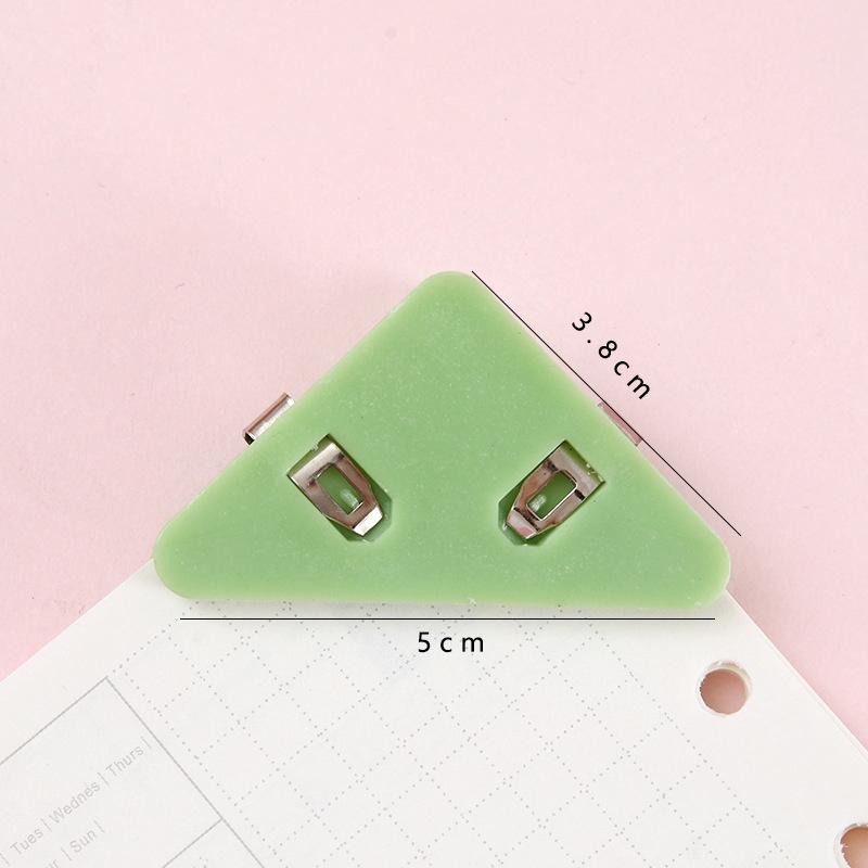 Triangle Book Page Corner Clips, Colored Transparent Triangle/Binder Clips For Organizing Papers Preventing Page Curling