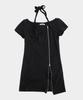 PLACE STUDIO Halter Neck Strap Multi-Zipper Point Layered Sleeveless T-Shirt Set_2 Colors