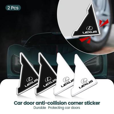 Car Door Anti-collision Corner Protectors Stickers Accessories For LS LC IS350 ES300 GS350 CT200h GX460 LX570 RX500h NX300