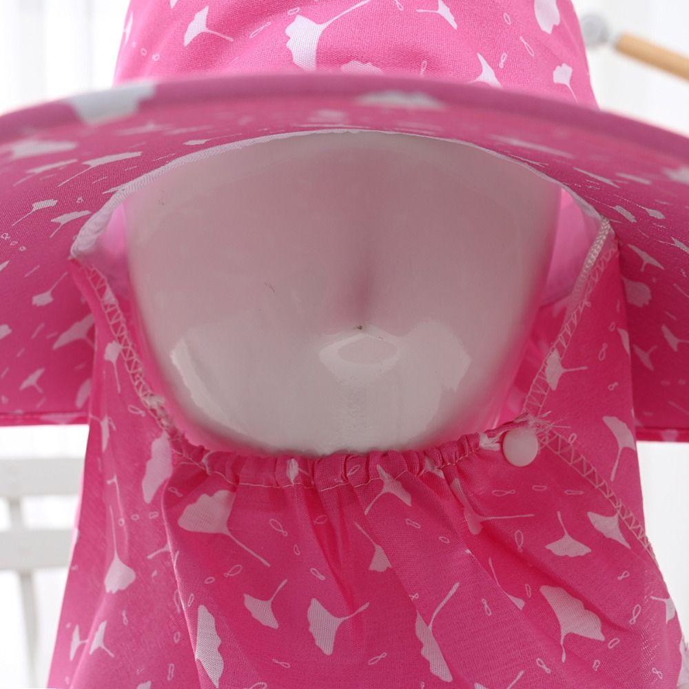 Printing Sunshade Shawl Cap Breathable Agricultural Work Hat Casual Wide Brim Sun Hat  Outdoor
