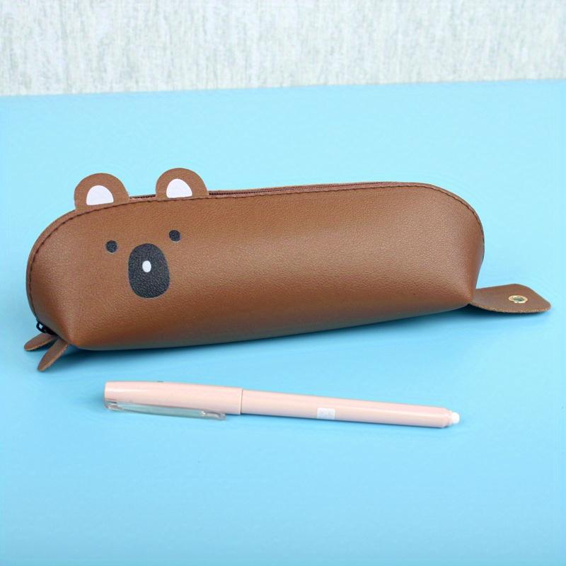 

1 шт. Пенал большой вместимости с креативным и простым дизайном - Украшенный очаровательными животными, незаменимый забавный пенал B