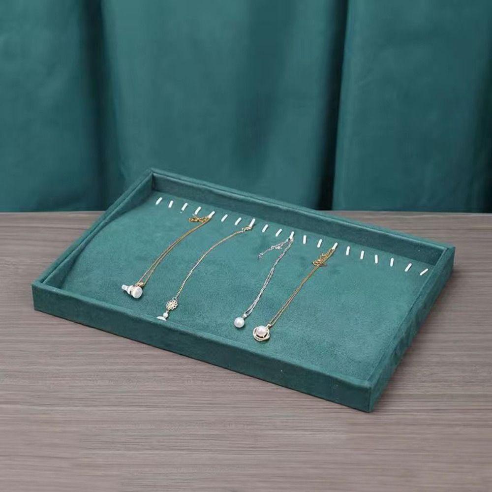 Earrings Jewelry Storage Box Rings Jewelry Box Pallet Simple Velvet Jewelry Tray  Jewelry Storage
