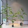 ZURLILONE Faux Water Banyan Potted Tree