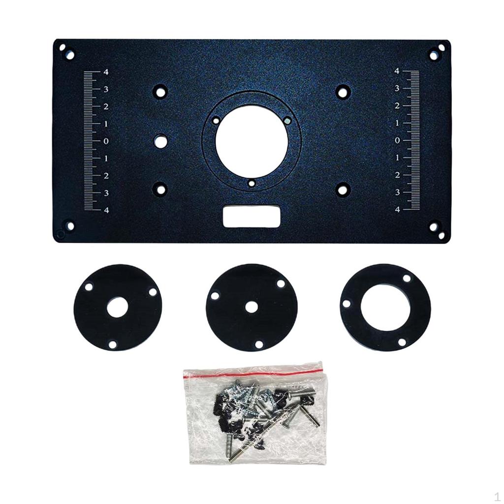 Aluminum Router Table Plate Insert for Woodworking Benches,Routers Bench Trimming