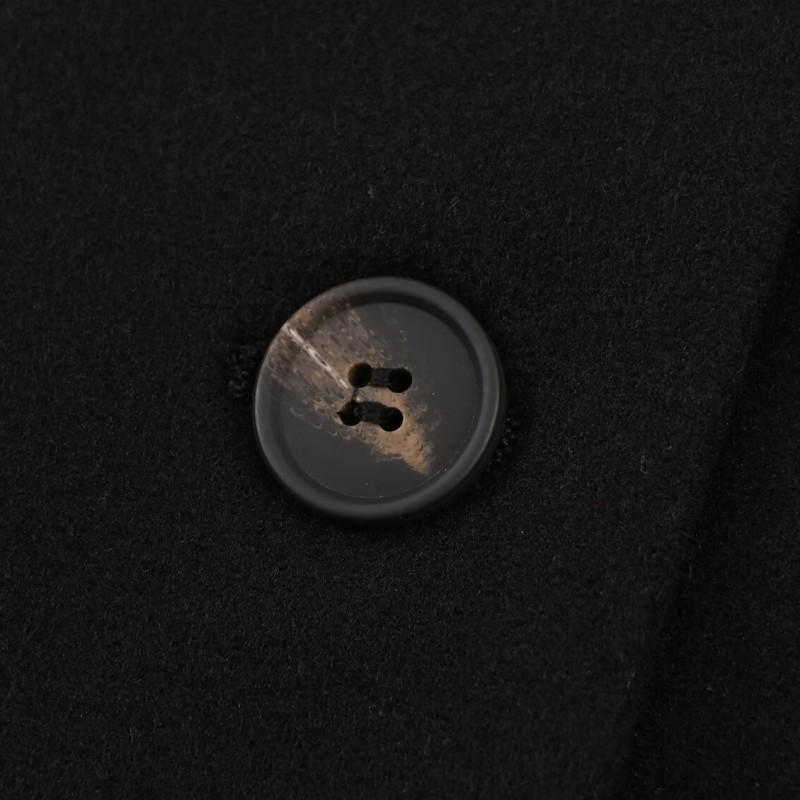 Womens Winter Short Wool Blend Coat With Stand Collar Button Front Casual Chic Outerwear