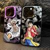 Cartoon One Pieces Luffy Coque For Apple iPhone 17 Air 16e 16 14 15 13 11 Pro Max Plus 12 17 Pro 15 Shockproof Case Phone Cover