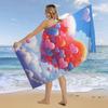 Buntes Ballon Strandtuch für Familie Freunde Geschenke Handtuch Schnelltrocknendes Handtuch Für Bad Yoga Tourismus Strand GYM Camping Schwimmen