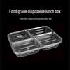 Clear Disposable 4-Compartment Takeaway Containers (150 Sets)