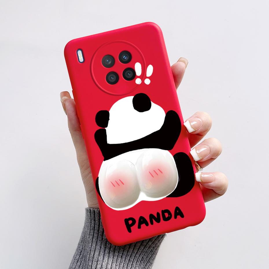 Case For Honor 50 Lite Cover on Huawei Nova 8i Phone Case Cute Rabbit Panda Painted Soft Back Cover For Honor50 Lite Nova8i Capa