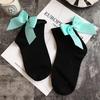27 Colors Japanese Streetwear Socks Women's Bow Socks Fashion Female Patchwork Candy Color Short Socks Cute Ladies Knot Sokken