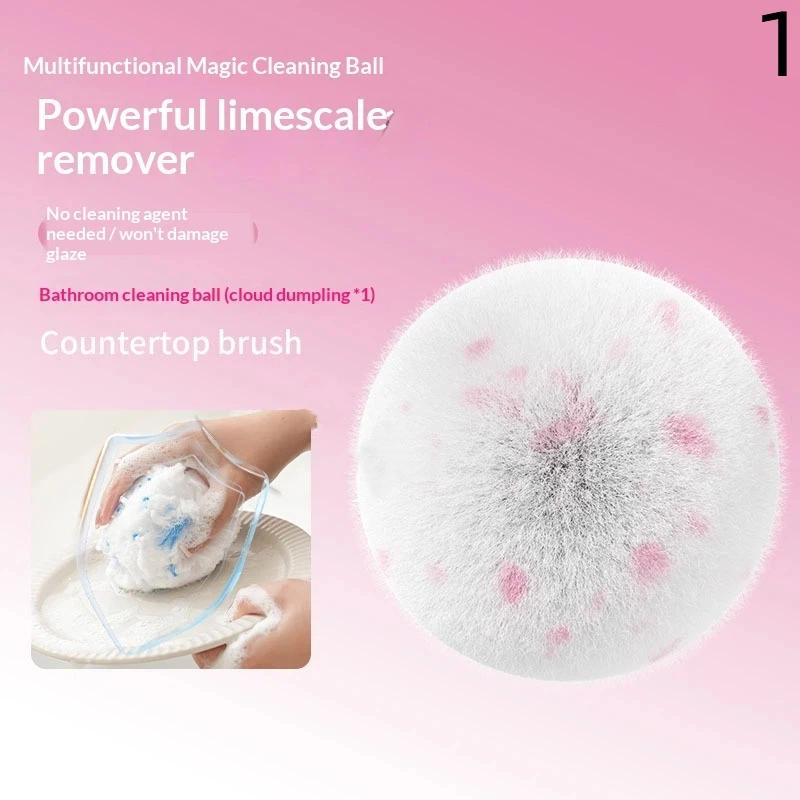 

Soft Desktop Cleaning Ball No Shedding Cleaning Tool Bathroom Sink Brush Bathtub Wash Basin Cleaning Ball For Home 1 розовый