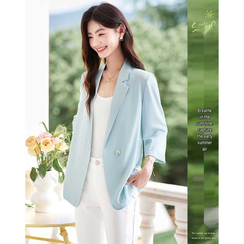 

Women s Elegant Half-Sleeve Short Jacket M