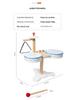 Montessori Wooden Multifunctional Drum Set for Kids - Cultivate Musical Talent with Five-Note Educational Toy