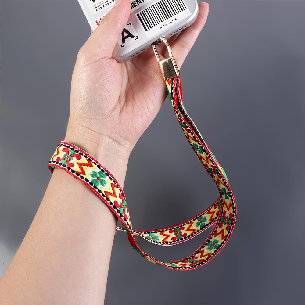 Stickerei Handy-Lanyard Ethnischer Stil Handy-Riemen Handyhüllen Mobiltelefon-Kette Zum Umhängen