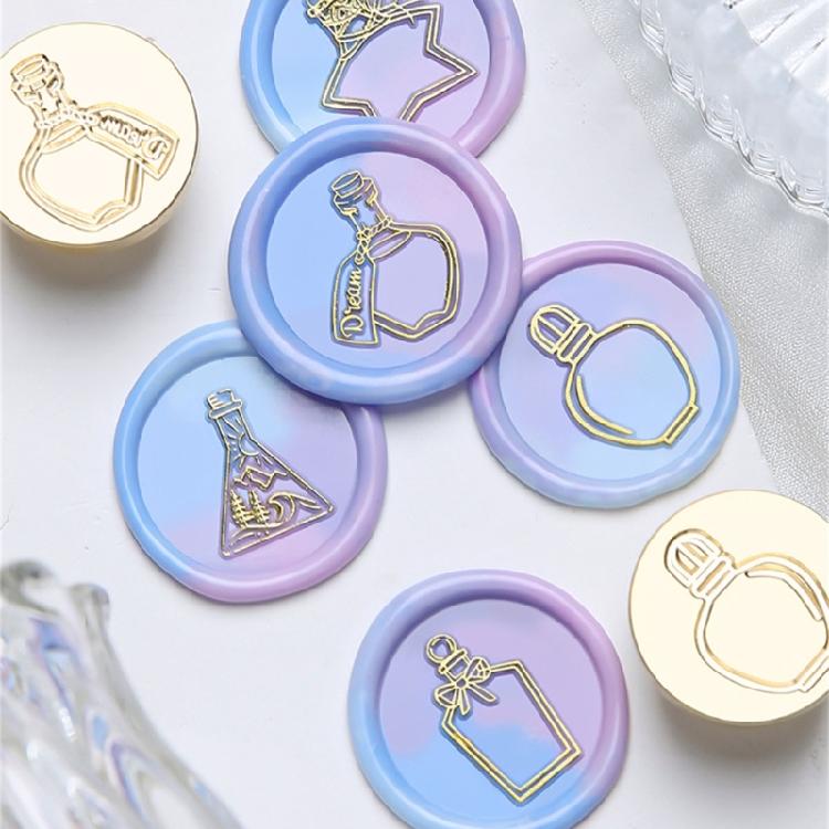 Bottle Textured Wax Seal Stamp Head for Wedding Invitation Envelope
