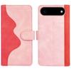 For iPhone 17 Air Wallet Case Leather Phone Cover Splicing Color