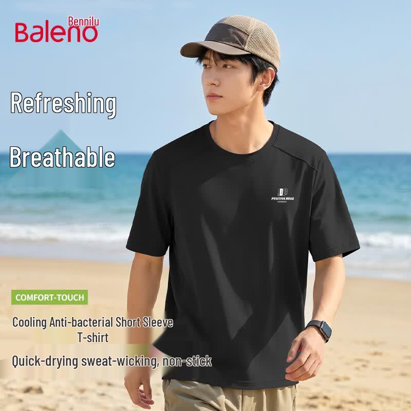 Baleno Men s Quick-Dry Breathable Ice Silk Short Sleeve T-Shirt XL