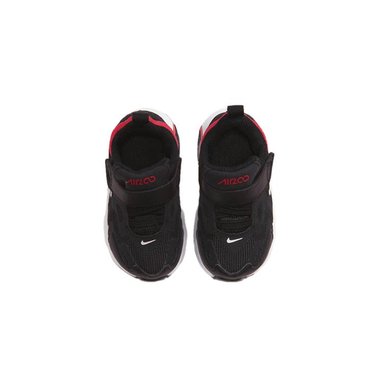 Nike Air Max 200 Cushioning Low Top Running Shoes Black White Red Infant And Toddler AT5629-007