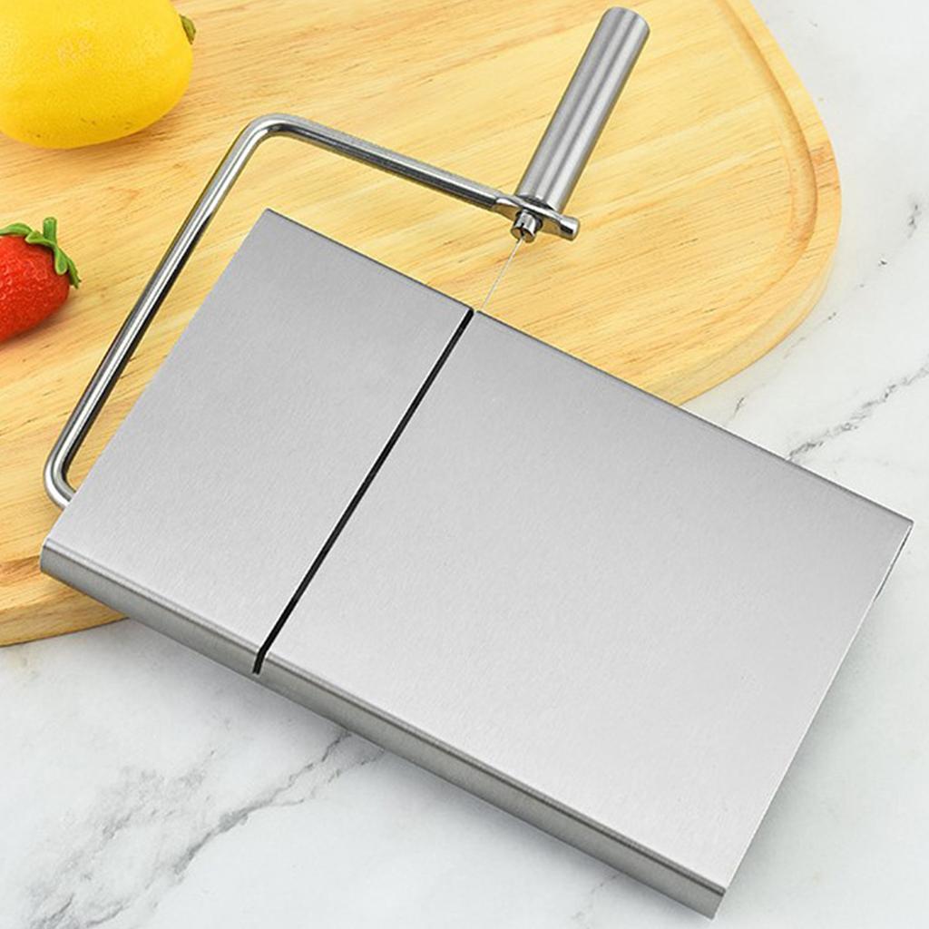 Cheese Cutter Board Stainless Steel Household Anti Corrosion Cheese Cutter with 6PCS Cutting Wire