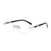 New European American Frameless Cut Edge Oval Sunglasses Hip Hop Fashion Eyewear