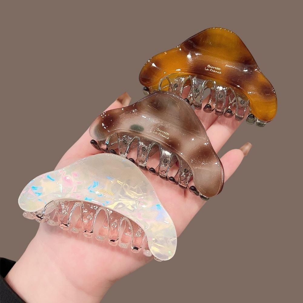 Chic Hair Claw Clips Iridescent Gradient Designs Non Slip Styling Clamps Perfect Daily Hairdos Elegant Trendy Hair Accessories