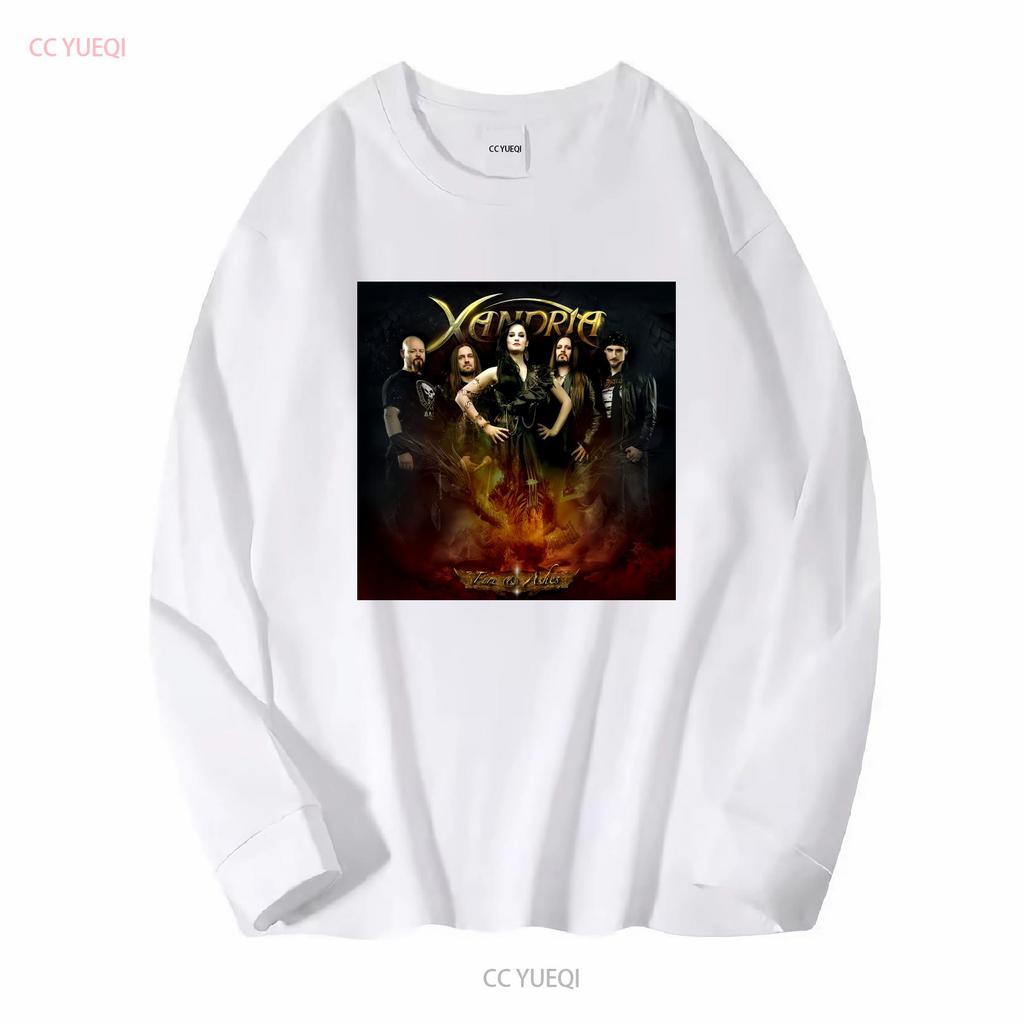 Geïnspireerd Xandria Fire Ashes Zwart Unisex T-shirt Maat S Tot 5xl Fans K2894 Vintage Gewassen Zacht Comfortabel Casual Heren