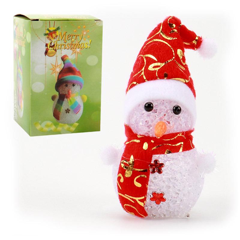 Christmas Glowing Snowman Decorations Toys for Children