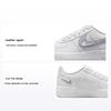 Air Force 1 GS Cut Out Swoosh - White Photon Dust Kids Sneakers FQ2413-100
