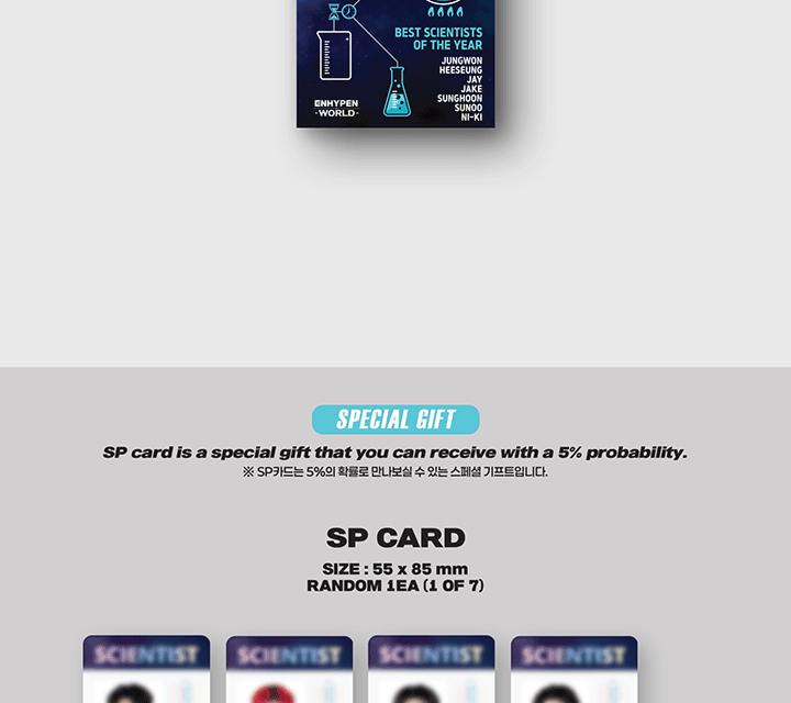 ENHYPEN WELT-GUTSCHEINKARTEN-SAMMLUNG [WISSENSCHAFTLER BASIS-Version]