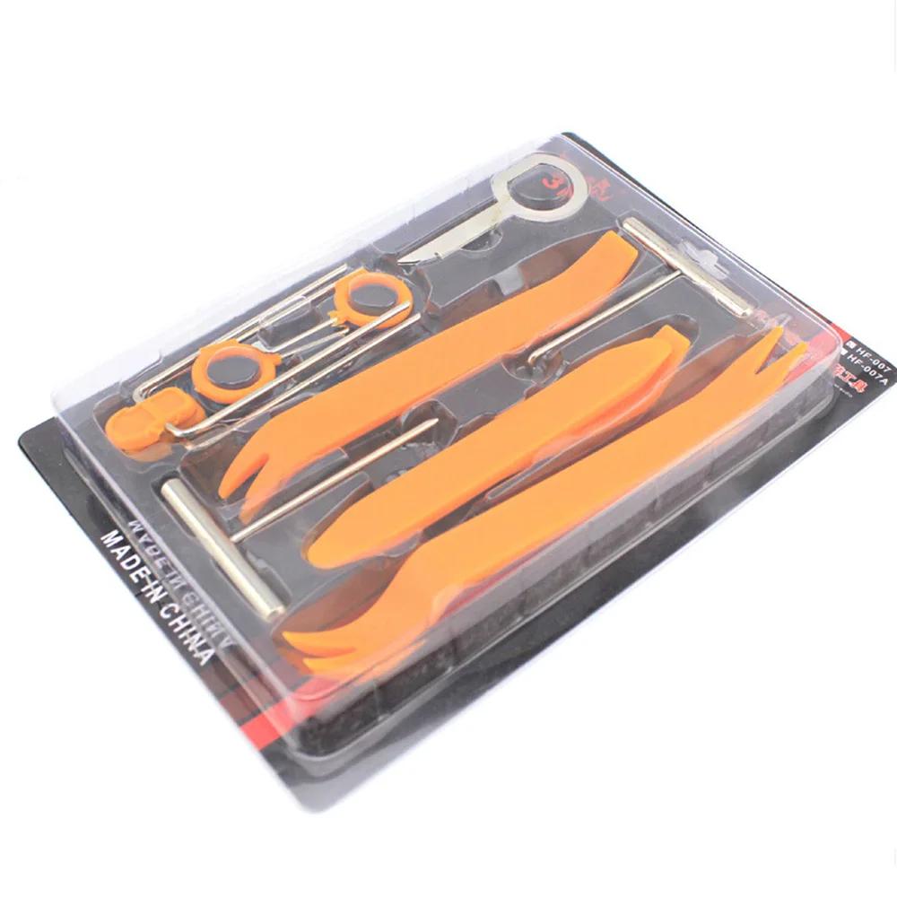 12PCS/SET Car Hand Tool Car Audio Disassembly Tool Plastic Pry Bar Door Panel Disassembly Pry Panel Interior Clip Rocker Crowbar