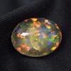 Lab-Created Opal Loose Gemstone Oval Cut Ethiopian Multi-Color 8.60 ct October Birthday Birthstone