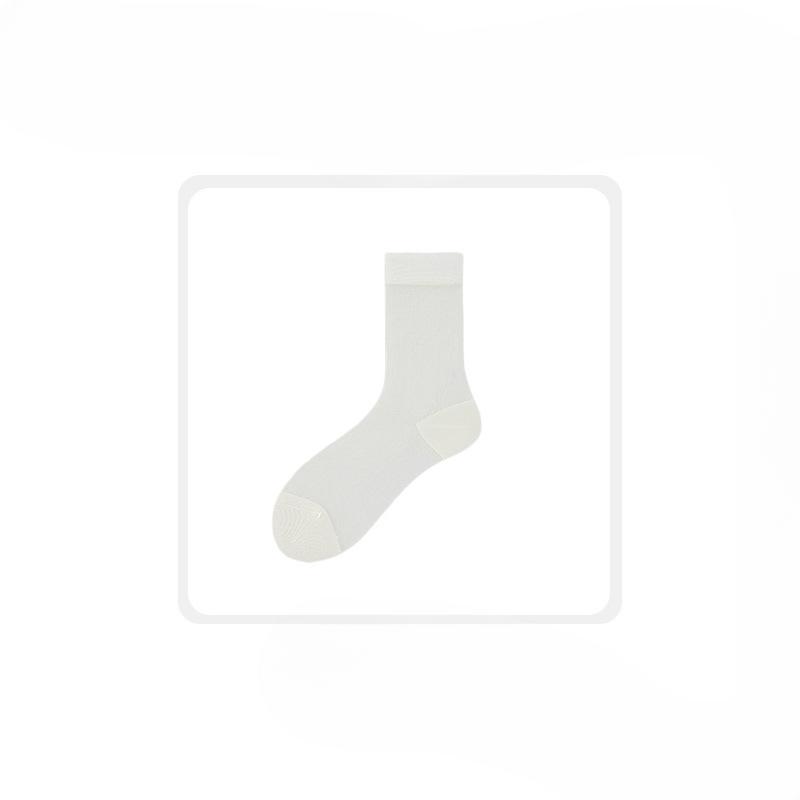 Female Spring and Summer New Ultra Thin Ice Feel Breathable Cool In The Tube Stack Socks