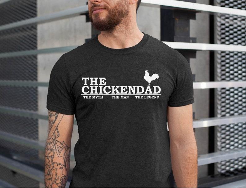 The Chicken Dad Man The Legend Tshirt Lover Daddy Funny Tees Pet Lover Chickens Cotton Husband Birthday Gifts Crewneck Tee S разноцветный