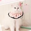 Pet Neck Collar for Dog Cats with Drawstring Adjustment, Cord Closures and Round Edges Design Neckwear for Photography, Lickproof, Wound Proection