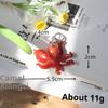 1Pcs Creative Simulation Pvc Fun Food And Play Model Ornament Bag Key Pendant Octopus Claw Octopus Keychain
