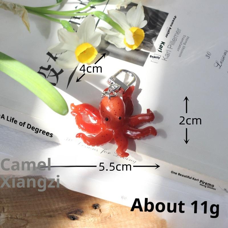 1 шт. Креативная имитация ПВХ Веселая еда и игровая модель Украшение Сумка Брелок для ключей Щупальце осьминога Брелок-щупальце осьминога A4