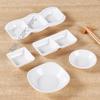 Huihuang White Melamine 4-inch Square Dipping Dishes (2-Pack)