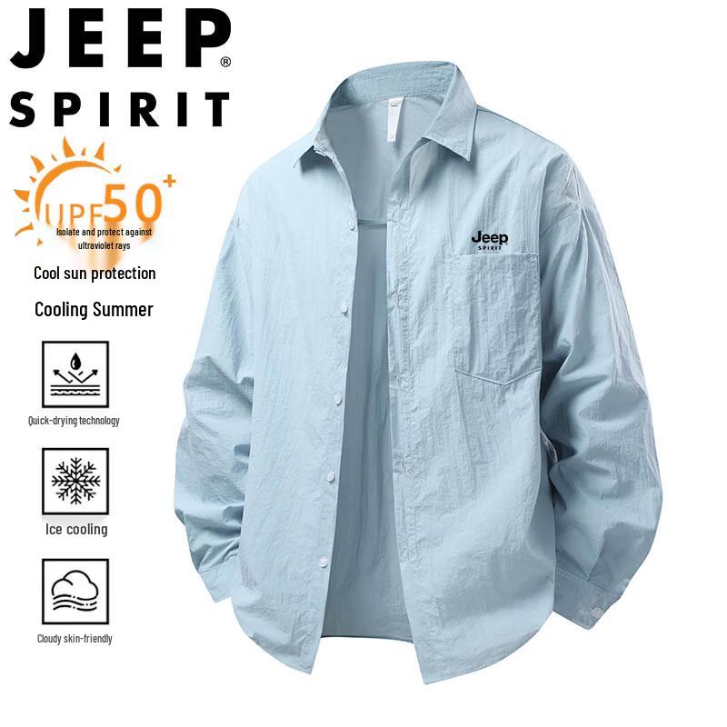 JEEP SPIRIT Men s Lightweight Sun Protection Jacket S