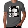 T-shirt Bianca e Nera Kim Wilde Stampa Vintage Girocollo