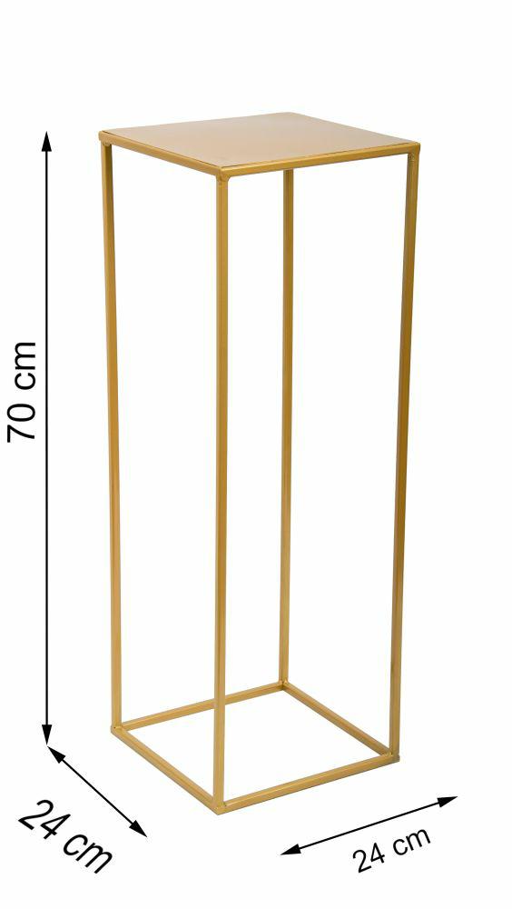 Złoty Nowoczesny Kwietnik Stojący 70Cm