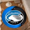 1PC Football Atalanta League Round Rug for Livingroom,Bedroom, Palyroom, Chair Rug, Area Rug, Circle Carpet, Large Size Fan Christmas Gift