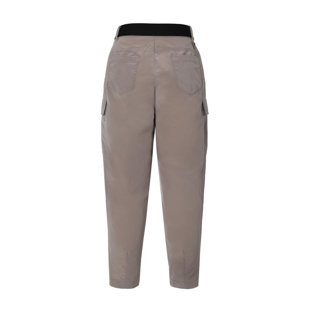 CHALLENGER Women'S Cut-Line Tapered Modified Pocket Cargo Pants Beige