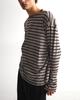 Eoneopegtideuesensyeol Cropped Border Long Sleeves / Camel&Black