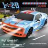 RC Drift Car: Four-Wheel Drive, Gulf Blue, Full-Scale Throttle, Bottom Colored Lights