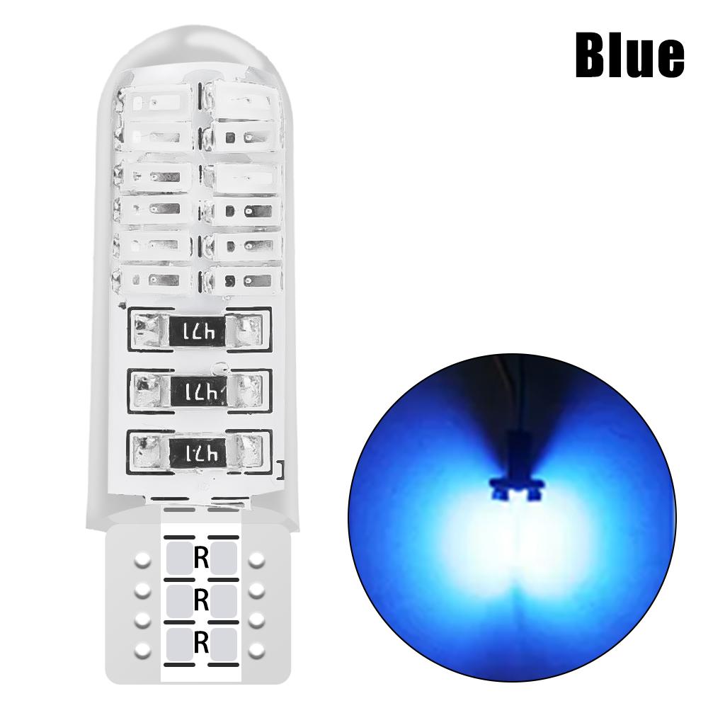 Car Clearance Lamp T10 3014 LED 24SMD Reading Light Universal Silicone Waterproof Width Lights Plug Play W5W License Plate Light