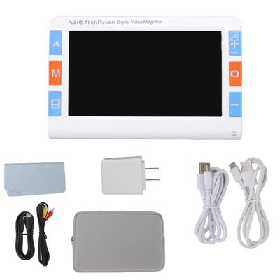 Digital Magnifier 7.0in Handheld Autofocus Dual Lens 2X To 32X Magnification 26 Color Modes Reading